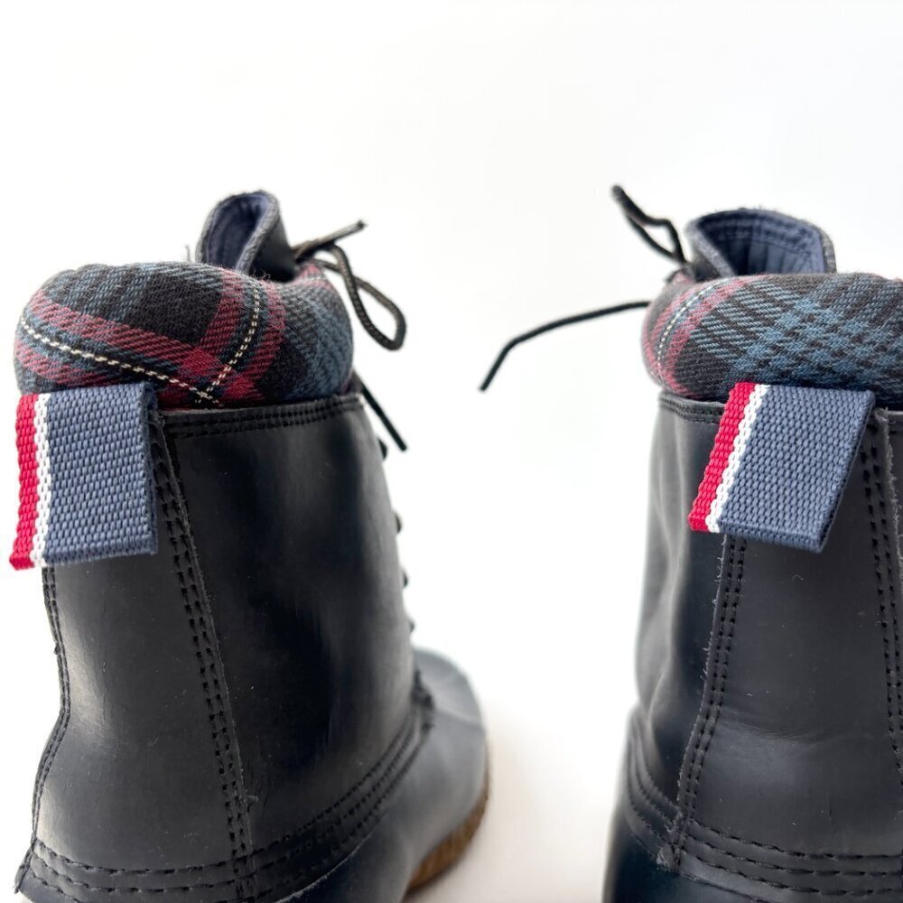 Tommy Hilfiger Lace Up Rubber Sole Lace Up Russel Rain Ankle Boots - Sz 8 - Picture 8 of 16
